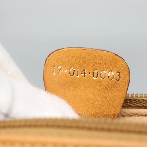 GUCCI Micro GG Supreme Clutch Bag PVC Beige Gold Auth - Picture 12 of 16